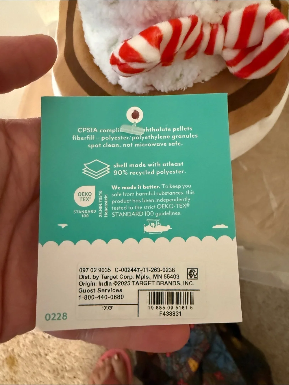 Target Mini-Weighted Snowman Mug Plush